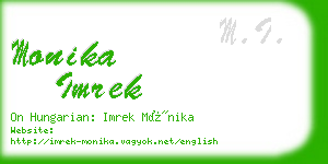 monika imrek business card